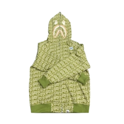 BAPE Zip Hoodie Light Green 01