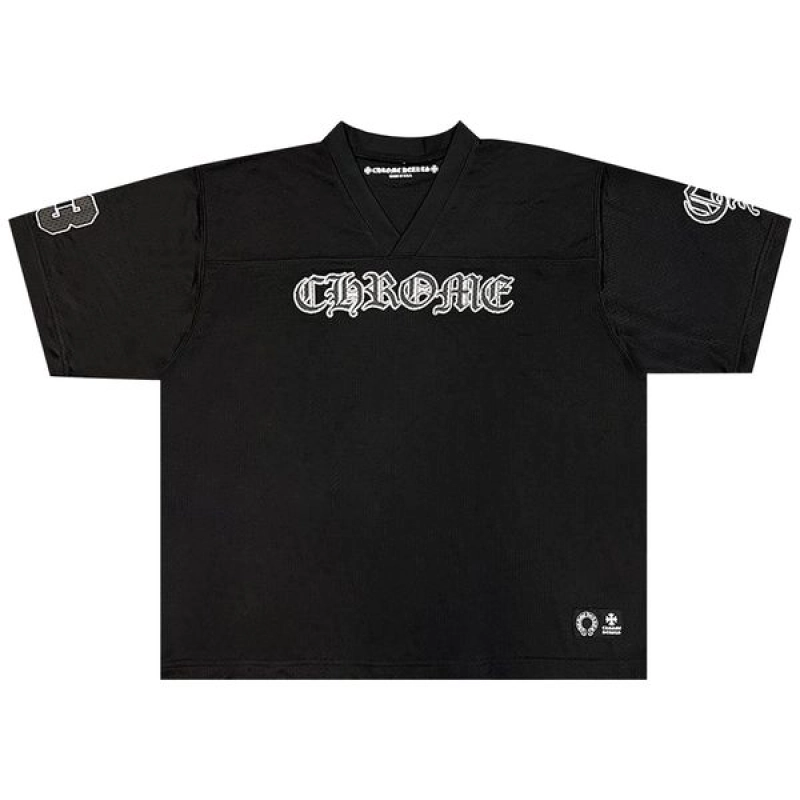 Chrome Hearts Mesh Stadium Football Jersey 'Black'+Amiri Jeans PK 8935