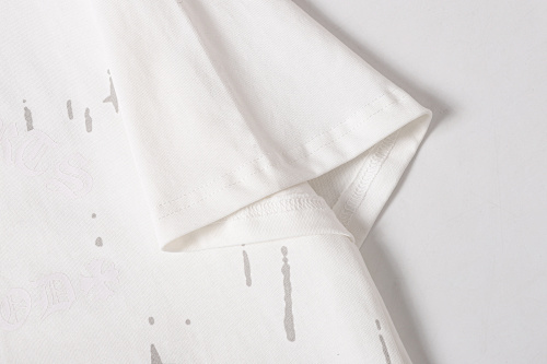 Chrome Hearts 25SS Meteor Shower Cross Short Sleeve T-Shirt Black/White