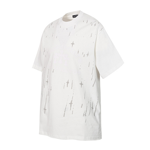 Chrome Hearts 25SS Meteor Shower Cross Short Sleeve T-Shirt Black/White