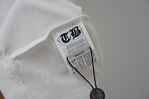 Chrome Hearts  Triple Cross Horseshoe Splatter Short Sleeve T-Shirt Black/White