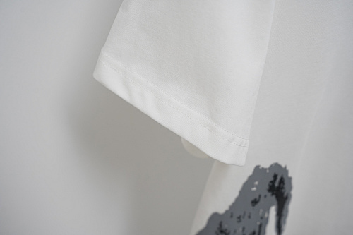 Chrome Hearts  Triple Cross Horseshoe Splatter Short Sleeve T-Shirt Black/White