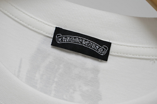 Chrome Hearts  Triple Cross Horseshoe Splatter Short Sleeve T-Shirt Black/White