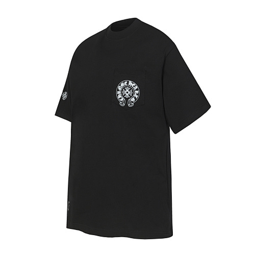 Chrome Hearts Vertical Multicolor Horseshoe T-Shirt Black/White