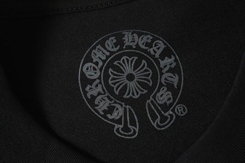 Chrome Hearts Vertical Multicolor Horseshoe T-Shirt Black/White