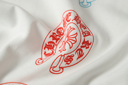 Chrome Hearts Vertical Multicolor Horseshoe T-Shirt Black/White