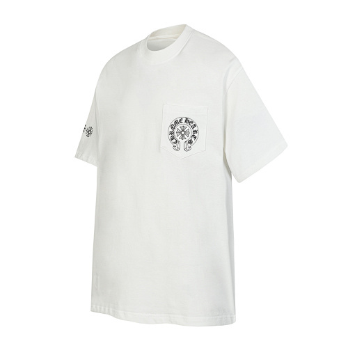 Chrome Hearts Vertical Multicolor Horseshoe T-Shirt Black/White