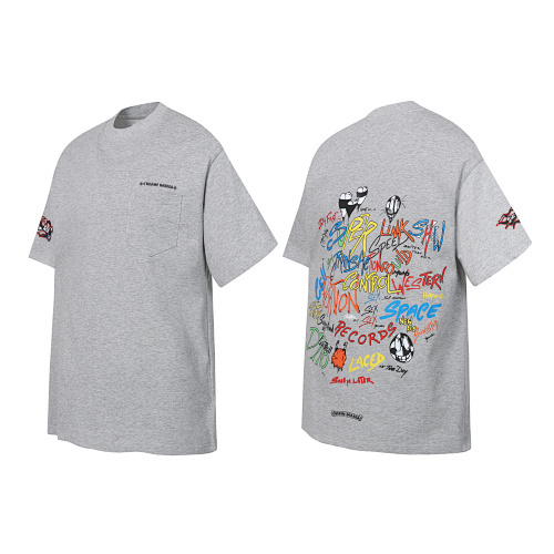 Chrome Hearts Matty Boy Graffiti Pocket T-Shirt