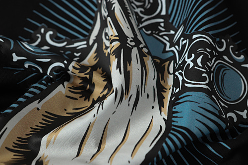 Chrome Hearts Praying Hands Gothic Cross T-Shirt