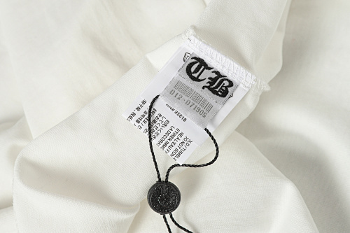  Chrome Hearts All Over Colorful Crosses Embroidered T-Shirt Black/White