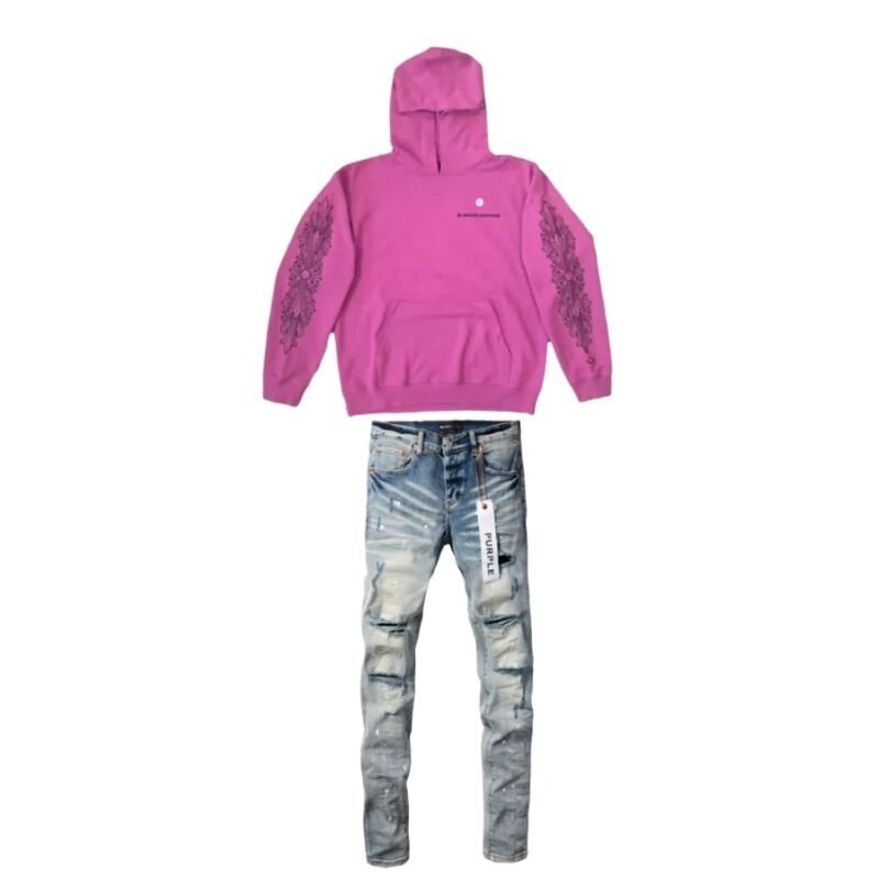 Chrome Hearts Matty Boy Spider Web Hoodie+Purple Brand Fashion Men Jeans 3