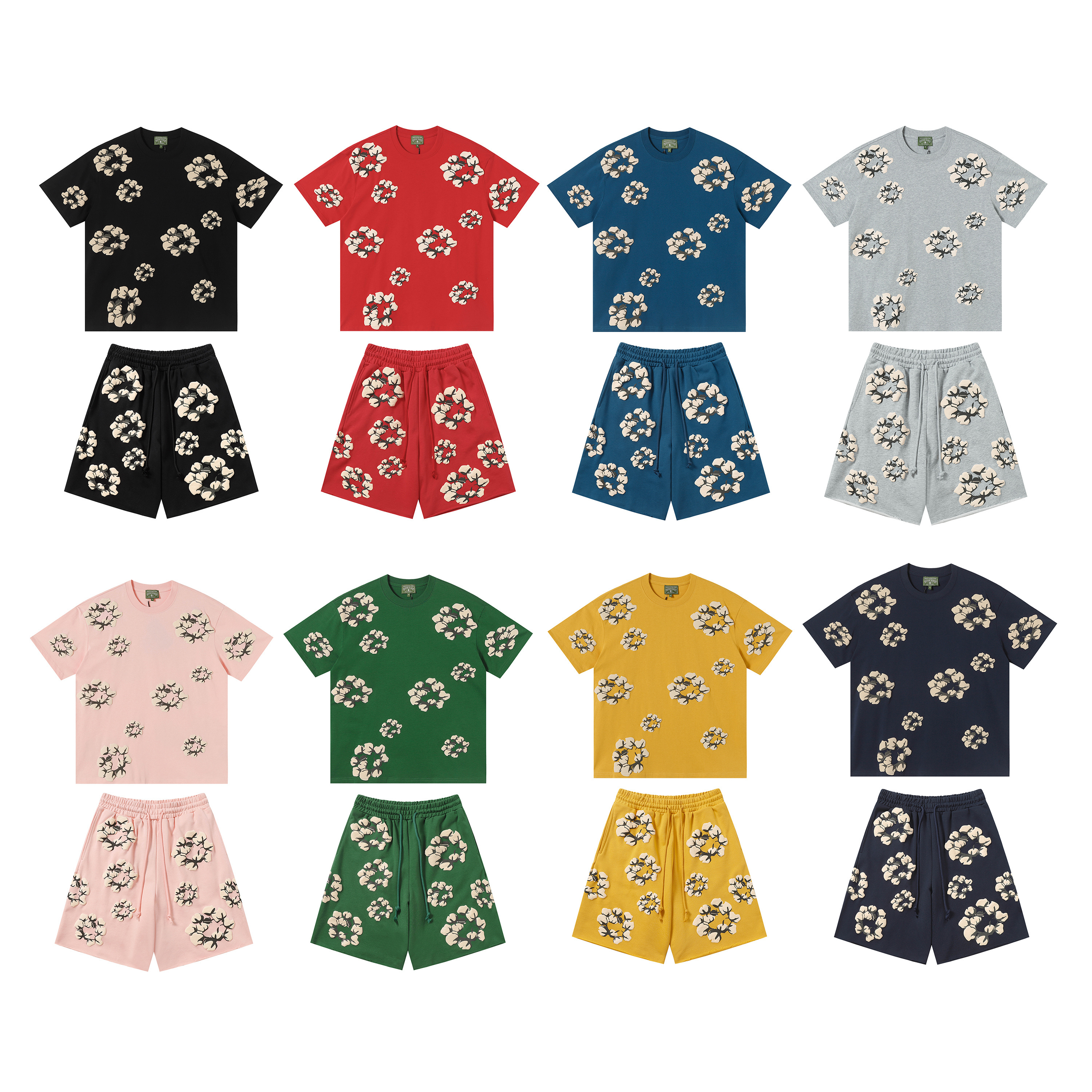  Denim Cotton Wreath Set-#201