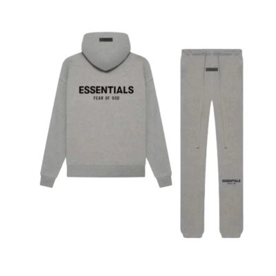 Fear of God Essentials SS22 Relaxed Set Dark Oatmeal 01