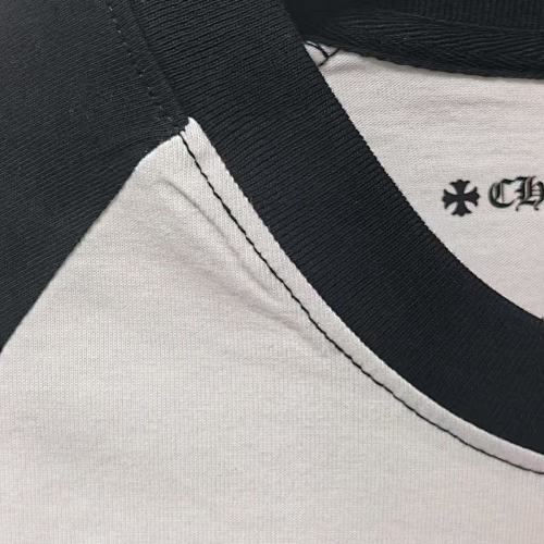 Chrome Hearts Triple Cross Daisy Raglan Long Sleeve T-Shirt-93#
