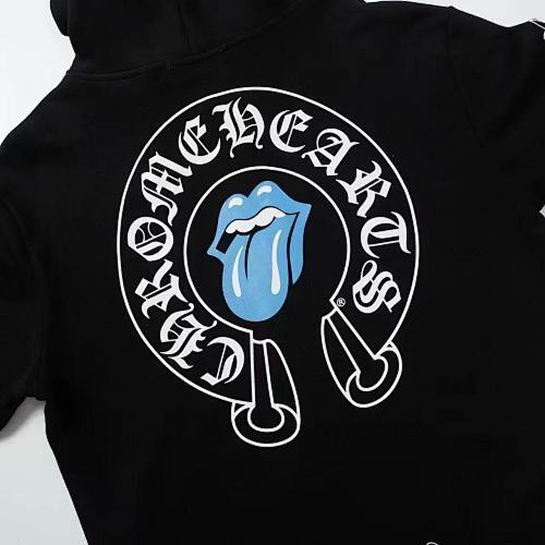 Chrome Hearts x The Rolling Stones Horseshoe Zip Up Hoodie-65#