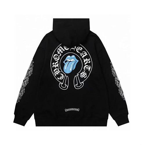 Chrome Hearts x The Rolling Stones Horseshoe Zip Up Hoodie-65#