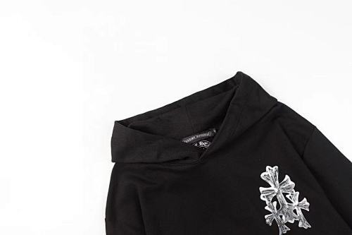 Chrome Hearts Triple Cross Cemetery Pullover Hoodie-77#