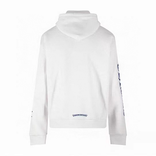 Chrome Hearts Blue Sanskrit Sleeve Zip Hoodie-79#