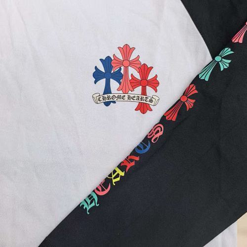 Chrome Hearts Multi Color Cross Raglan Long Sleeve T-Shirt-94#