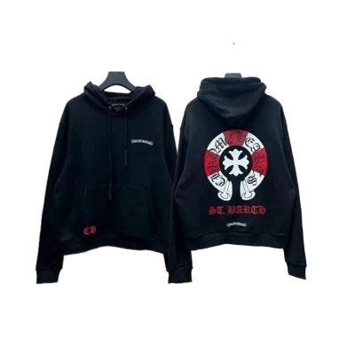 Chrome Hearts St. Barth Exclusive Horseshoe Pullover Hoodie-70# 01