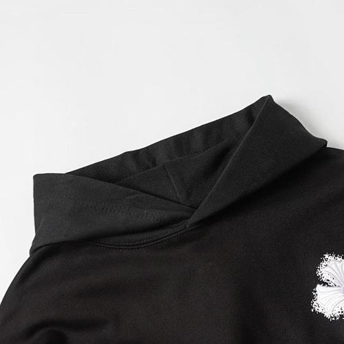 Chrome Hearts Fuzzy Cross Pullover Hoodie-76#