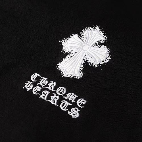 Chrome Hearts Fuzzy Cross Pullover Hoodie-76#