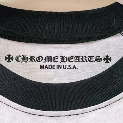Chrome Hearts CH Script Cross Raglan Long Sleeve T-Shirtt-92# 02