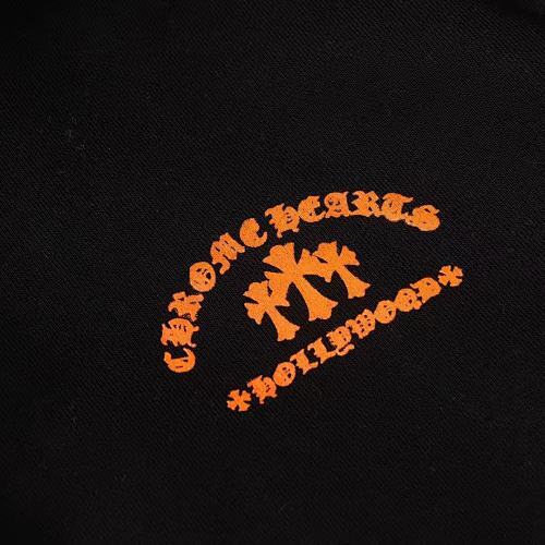 Chrome Hearts Orange Triple Cross Zip Hoodie-68#