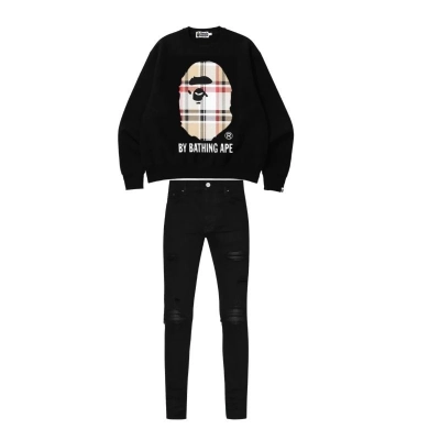 BAPE Hoodie-5125#+Amiri Black MX1 Jeans 01