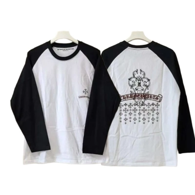 Chrome Hearts Long Sleeve Baseball T-Shirtt-91# 01