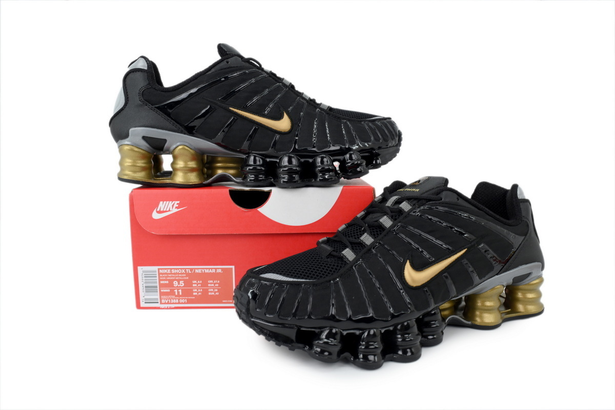PK God Batch Neymar Jr. x Nike Shox TL 'Black Gold'  BV1388-001 