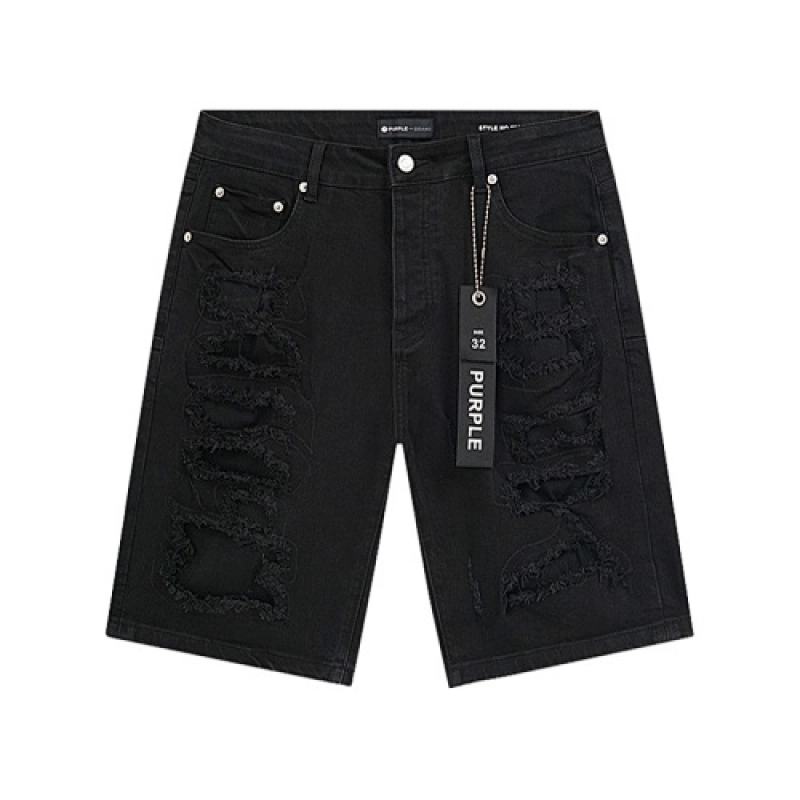 Hellstar T-Shirt -6791#+Purple Brand Denim Shorts PK502