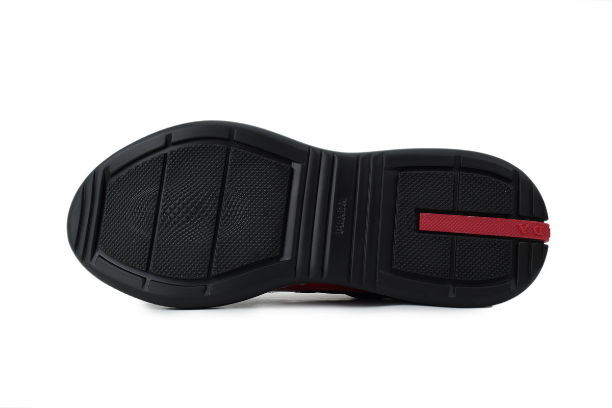 PK God Batch  Prada Sneakers Black Red
