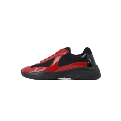 PK God Batch  Prada Sneakers Black Red 01