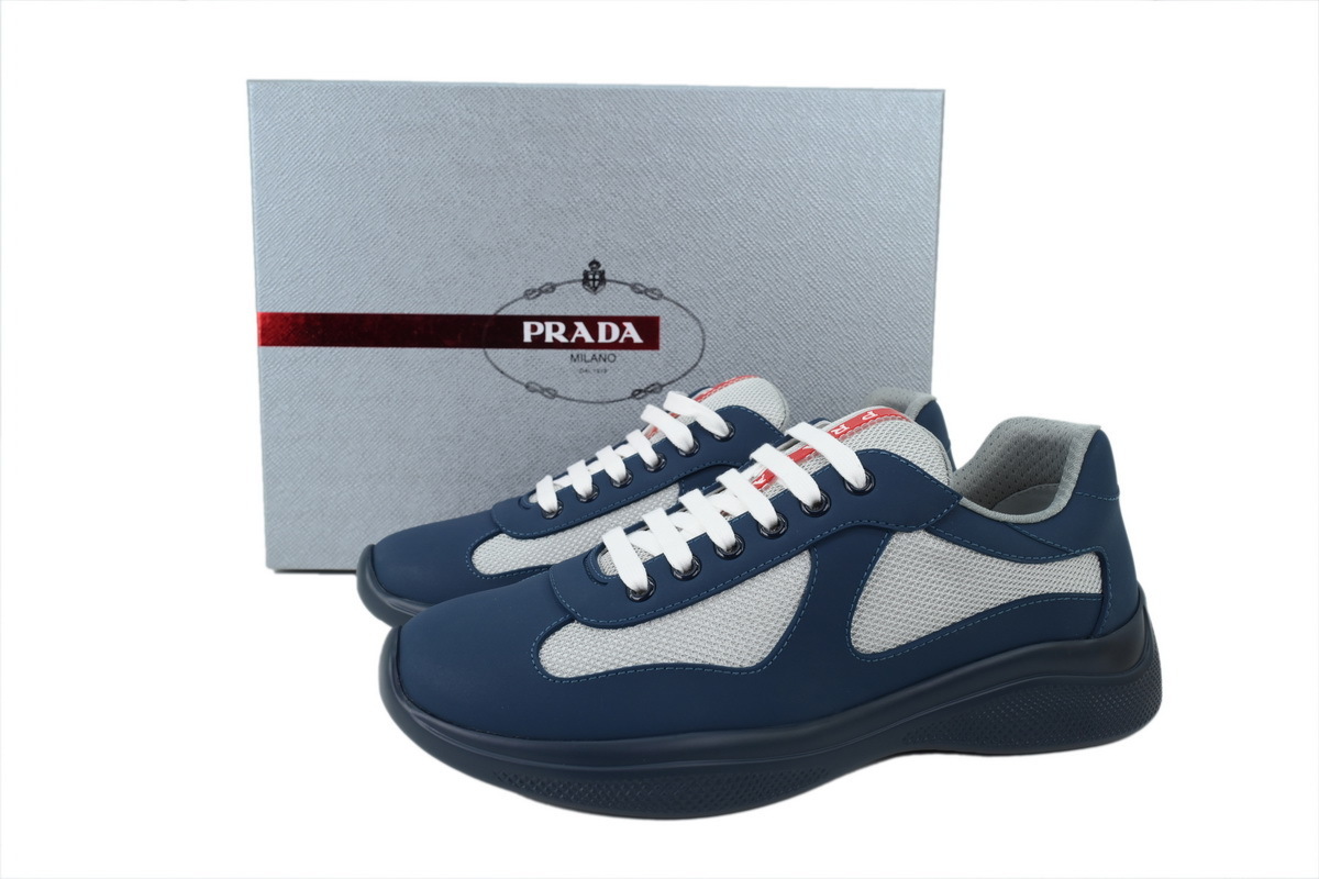PK God Batch  Prada Sneakers Carbon Blue