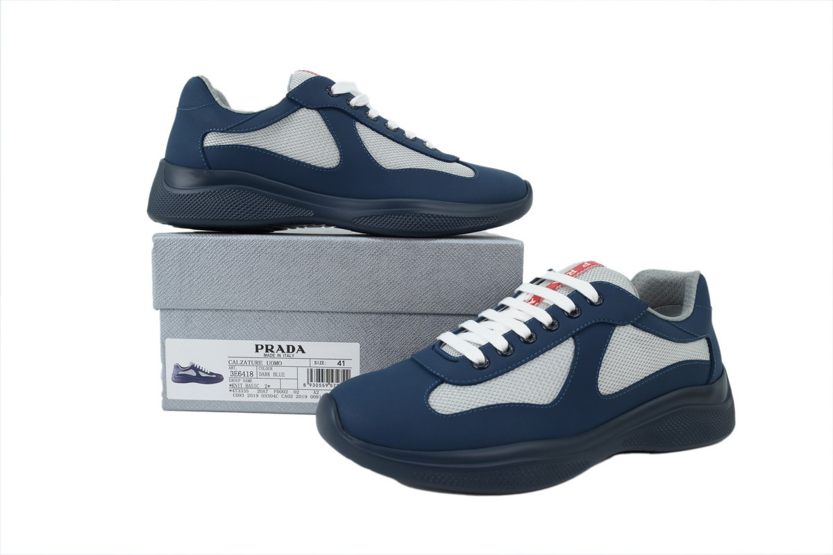 PK God Batch  Prada Sneakers Carbon Blue