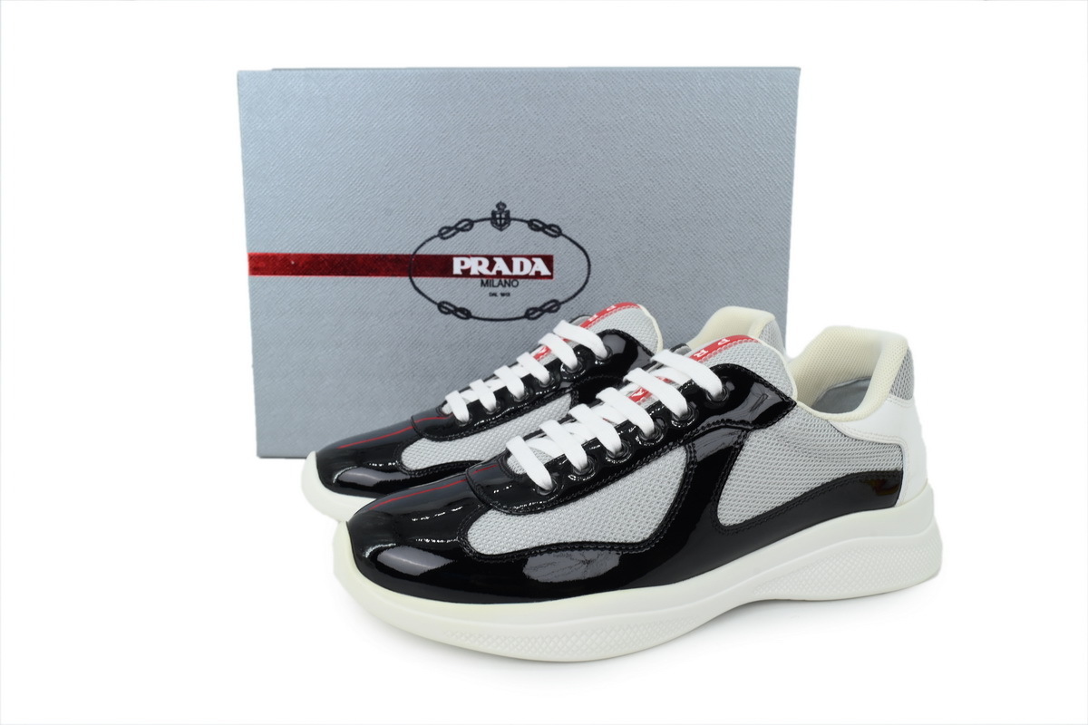 PK God Batch Prada Sneakers Black Gray