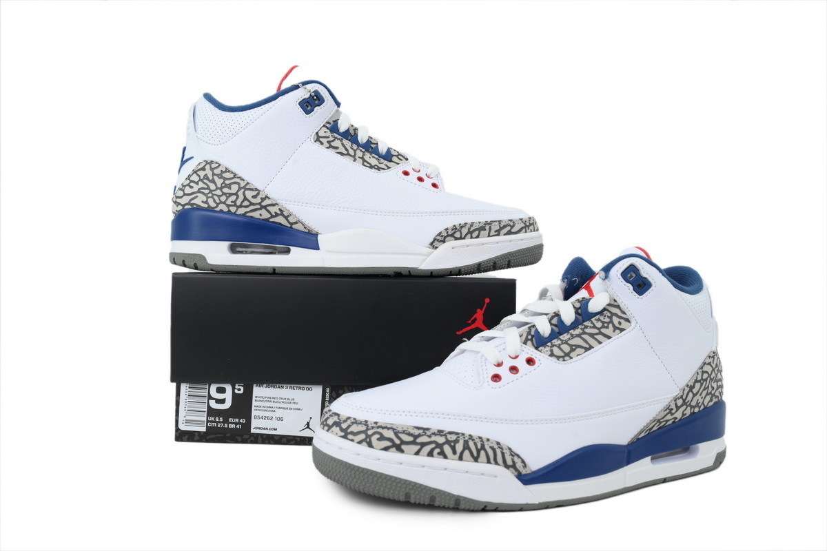 PK God Batch  Air Jordan 3 Retro OG 'True Blue' 854262-106