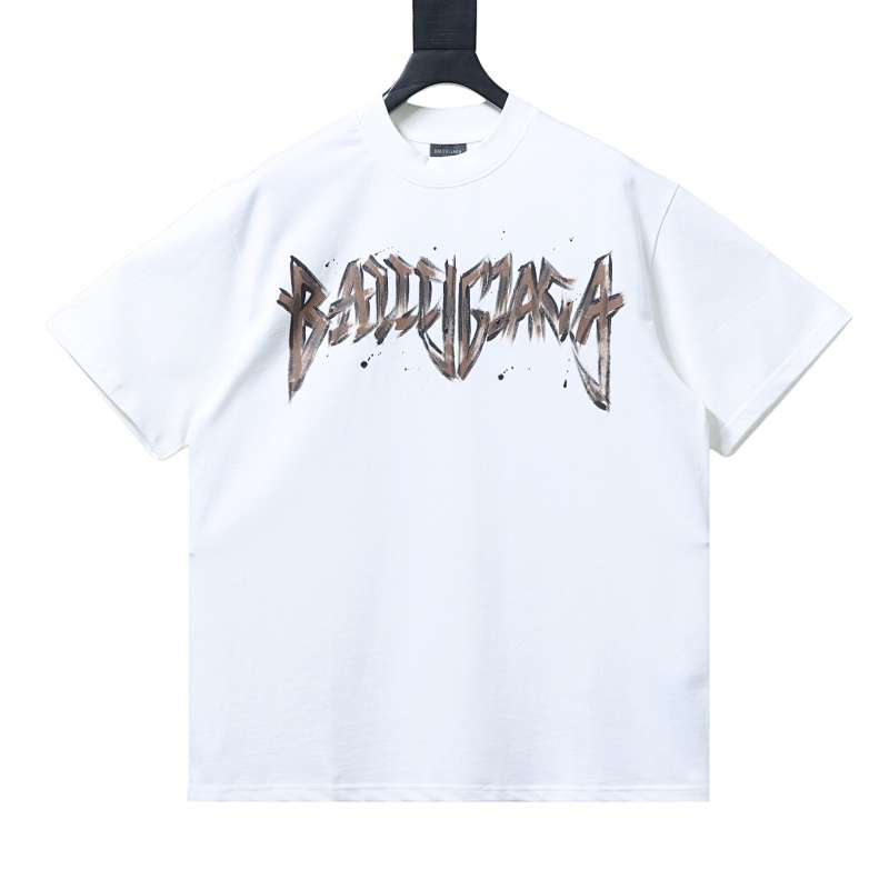 Balenciaga Heavy Matal Cotton T-shirt White/Black