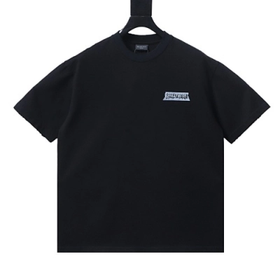 Balenciaga Masking Tape LogoT-shirt White/Black 01