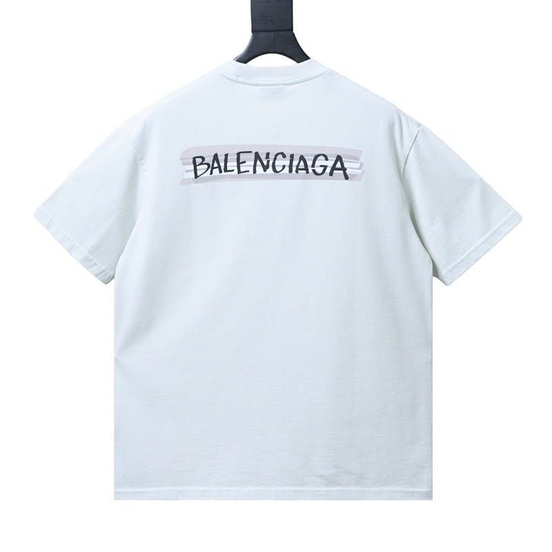 Balenciaga Masking Tape LogoT-shirt White/Black