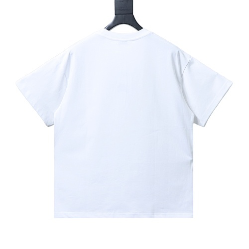 Burberry Equestrian Knight Design Cotton T-Shirt Black/White