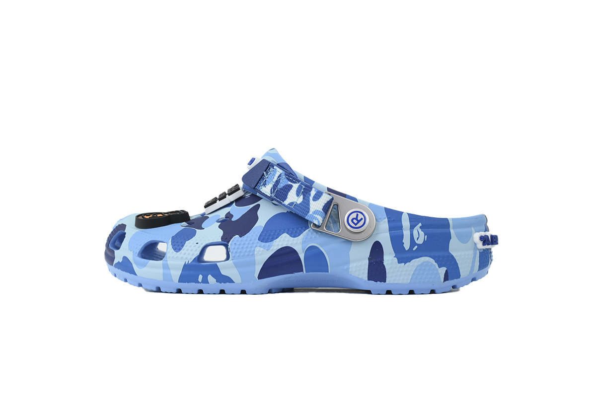 PKstockx BAPE x Crocs Classic Clog BAPE x Crocs Classic Clog 'ABC Camo - blue'