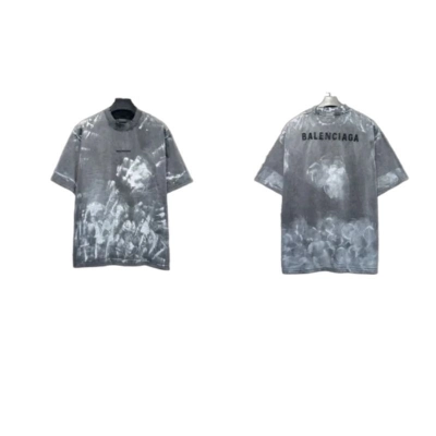Balenciaga Hand-Painted Oversized T-Shirt-5174# 01