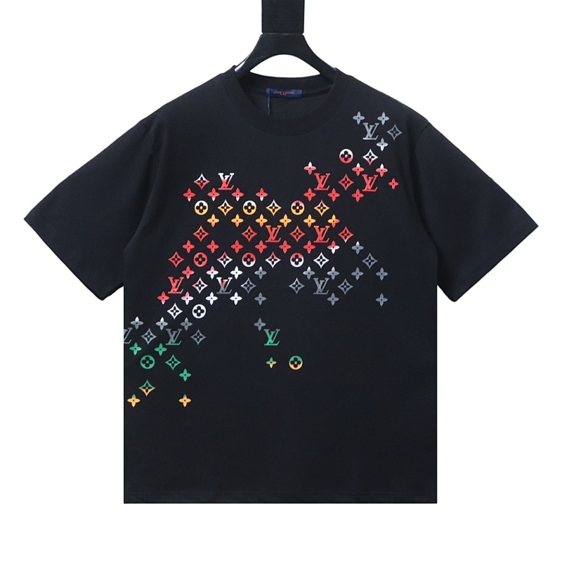 Louis Vuitton Monogram Flowersb Embro T-Shirt