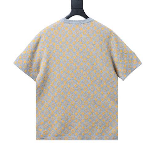  Louis Vuitton Monogram Jacquard  Knitted Short-Sleeved 