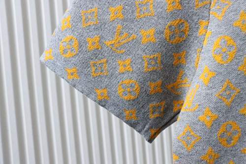  Louis Vuitton Monogram Jacquard  Knitted Short-Sleeved 
