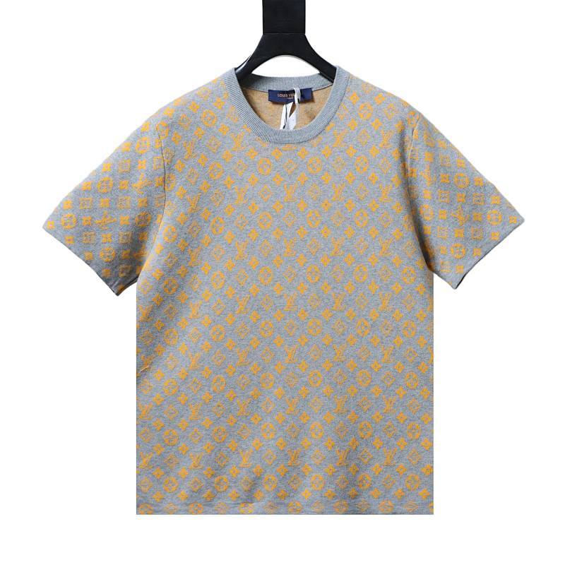  Louis Vuitton Monogram Jacquard  Knitted Short-Sleeved 