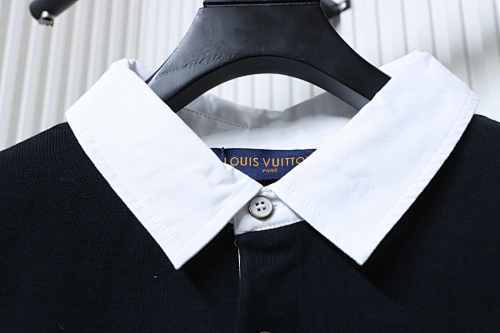  Louis Vuitton Iridescent Jacquard Short-Sleeved Polo