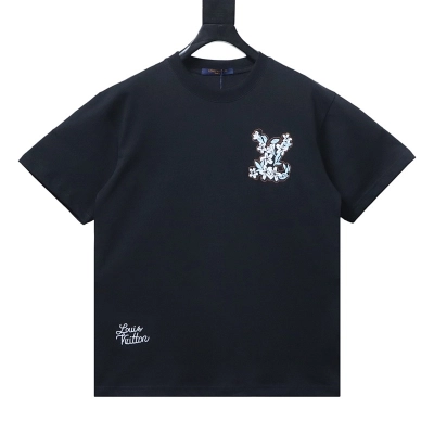 Louis Vuitton Embroidered Signature T-Shirt 01